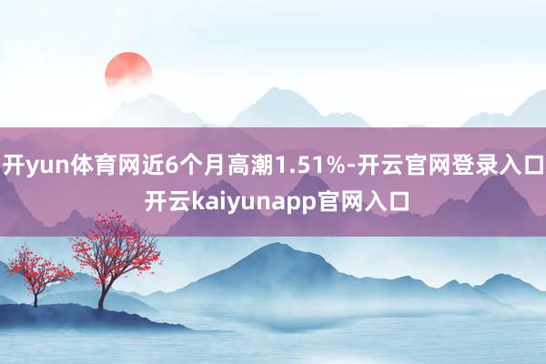 开yun体育网近6个月高潮1.51%-开云官网登录入口 开云kaiyunapp官网入口