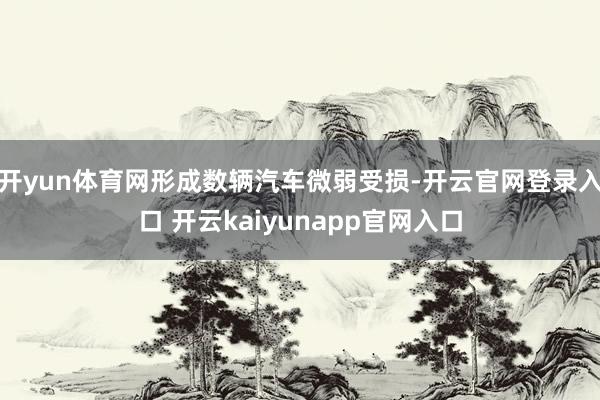 开yun体育网形成数辆汽车微弱受损-开云官网登录入口 开云kaiyunapp官网入口