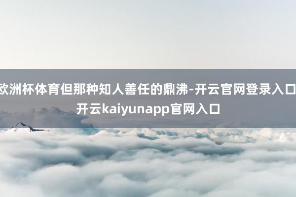 欧洲杯体育但那种知人善任的鼎沸-开云官网登录入口 开云kaiyunapp官网入口