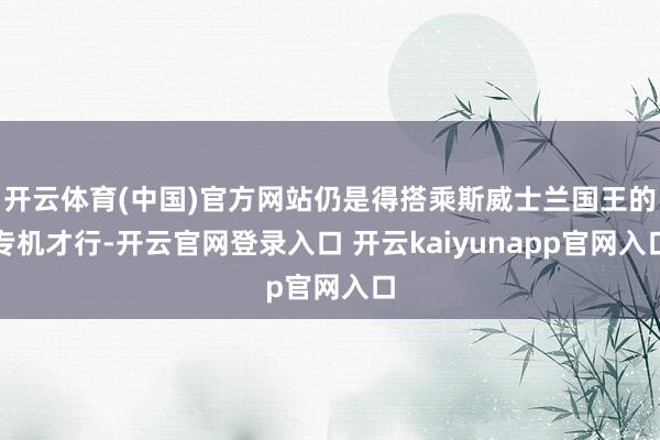 开云体育(中国)官方网站仍是得搭乘斯威士兰国王的专机才行-开云官网登录入口 开云kaiyunapp官网入口